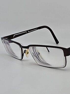 Alberto Romani AR810 Brown Rectangular Eyeglasses Frame w/ Flexhinge 52-16-145